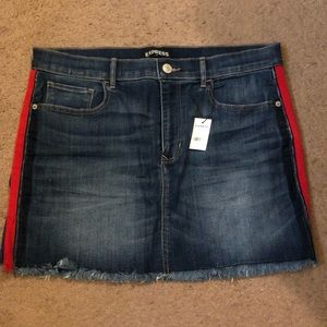 express jean skirt size 12